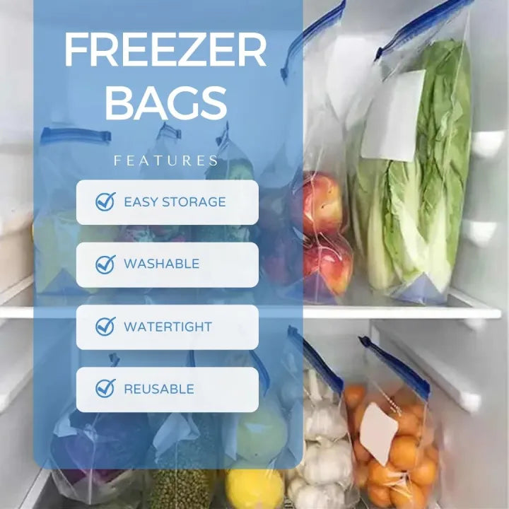 Reusable Zip Lock Meat Storage Bags, Multi Use Transparent Food Saver Pouches, Reusable Meat Keeper Zip Bags, Eco Zip Food Preservation Bags, Fridge-Fresh Zip Lock Storage Bags, Transparent Freezer Bags Reusable Zip Lock Meat Storage Bags, Multi Use Transparent Food Saver Pouches, Reusable Meat Keeper Zip Bags, Eco Zip Food Preservation Bags, Fridge-Fresh Zip Lock Storage Bags, Transparent Freezer Bags